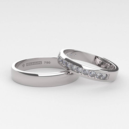 Merak - Anillos De Matrimonio Oro 18K - Ochun Joyeros - Ochun Joyeros